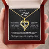 To My Love | I'm Not Perfect | Infinity Heart Necklace
