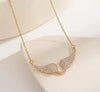 Angel Wing Necklace for Women – Crystal Guardian Angel Wings Pendant Jewelry Gift