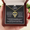 To My Wife | Forever & Always Heart Necklace | Premium Gift Led Box Set