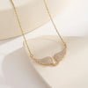 Angel Wing Necklace for Women – Crystal Guardian Angel Wings Pendant Jewelry Gift