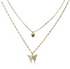 Double Layer Silver & Gold Elegance Necklace – Timeless Beauty with a Contemporary Twist