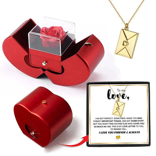 To My Love | Love Letter Necklace | Forever Rose Gift Set