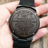 Amazing Son The Best Thing - Engraved Wooden Watch - Christmas Gift Idea For Son
