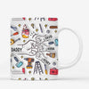 [3D Printing Effect] Personalised Daddy Fist Bump Tools Theme Mug