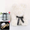 Valentine's Day Gift - Wedding Decoration Rose Bear Artificial Flower With Box and Light