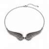 Vintage Angel Wing Necklace for Women – Silver Feather Wings Pendant Jewelry Gift