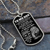 Dad My Greatest Hero, Dog Tag Necklace, Father's Day Gift For Dad