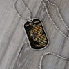 To My Son The Storm, Dog Tag Necklace, Perfect Gift For Son, Father & Son Gift