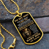 Son My Baby Boy, Dog Tag Necklace, Best Gift Idea For Son