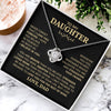 Daughter You Are Braver, Love Knot Necklace, Christmas Gift Idea For Daughter