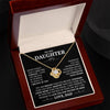 To My Daughter I Braver Than You Believe I Love Knot Necklace