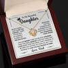 To My Daughter Necklace | Promise To Love You | Premium Gift Box Set