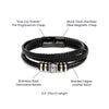 To My Son Bracelet | Love You Forever | Black Bracelet For Him