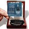 To My Son I Never Feel That You Are Alone I Love You Forever Bracelet I Gift For Son From Dad