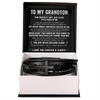 Grandson Love Bracelet – Men's Cross Leather Keepsake Gift for Grandson