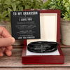 To My Grandson Cross Bracelet – Inspirational Christian Bracelet Gift for Grandson