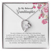 To My Granddaughter | You Are Braver & Stronger | Forever Love Necklace