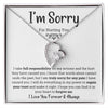 I'm Sorry For Hurting you | Forever Love Necklace | Premium Led Gift Box Set