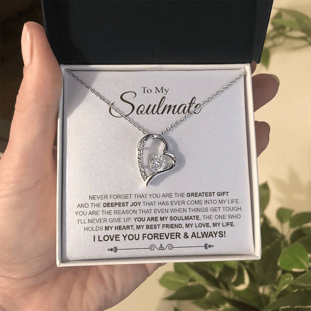 To My Soulmate | You Are My Soulmate | Romantic Gift For Her | Forever Love Necklace