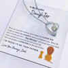 To My Daughter | Proud To Be Your Father | Forever Love Necklace | Father to Daughter Gift