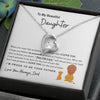 To My Daughter | Proud To Be Your Father | Forever Love Necklace | Father to Daughter Gift