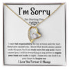 I'm Sorry For Hurting you | Forever Love Necklace | Premium Led Gift Box Set