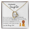 To My Daughter | Proud To Be Your Father | Forever Love Necklace | Father to Daughter Gift