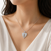 Angel Heart Wing Necklace for Women – Silver Wings Pendant Jewelry Gift