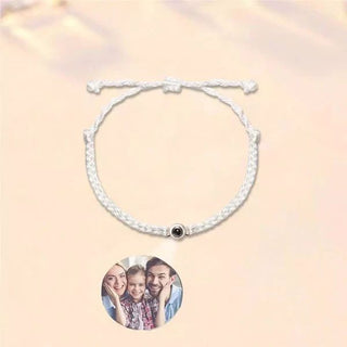 Personalized Photo Projection Bracelet - Anniversary Gifts For Couple