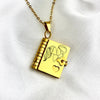 To My Love - For Love - I Love You Book Necklace