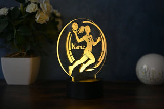 LED Table Lamp with Handball Decoration – Stylish Light for Sports Enthusiasts