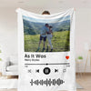 Custom Music and Photo Starlight Blanket - Anniversary & Couple gift