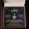 To My Wife | I Am Not Perfect | Forever & Always Heart Necklace