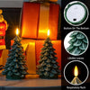 Christmas Tree Waxy LED Flameless Candles – Safe and Festive Holiday Glow