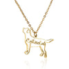 Personalized Dog's Name Necklace - Custom Jewelry for Pet Lovers