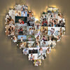 Custom Heart Shape Photo Collage Lamp – Illuminate Your Cherished Memories