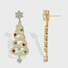 Diamond Christmas Tree Earrings – Sparkling Festive Elegance