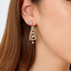 Diamond Christmas Tree Earrings – Sparkling Festive Elegance