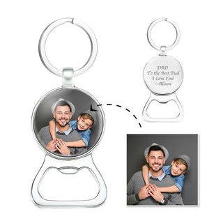 Engraved Photo Keychain Bottle Opener – A Personal Touch to Everyday Utility