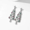 Diamond Christmas Tree Earrings – Sparkling Festive Elegance