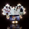 Custom Heart Shape Photo Collage Lamp – Illuminate Your Cherished Memories