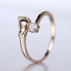 Little Baby Foot Cubic Zircon Ring – A Precious Symbol of Love and Joy