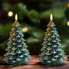 Christmas Tree Waxy LED Flameless Candles – Safe and Festive Holiday Glow