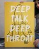 Deep Talk Deep Throat - Unique Canvas Art For Your Home