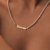 Custom Round Pearl Name Necklace - A Thoughtful Gift for Your Loved One