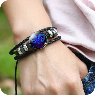 Soul Manifestation Bracelet – Constellation Zodiac Leather Bracelet