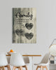 Personalized "Family... Love" Premium Canvas Wall Art (0.75")