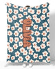 Retro Flower Personalize Blanket
