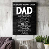 Personalized Canvas Wall Art "My Greatest Blessings Call Me Dad" - Gift For Dad (0.75")