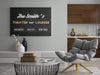 Family Theater and Lounge Sign - Personalized Premium Canvas